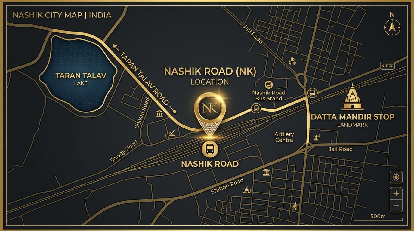 THE HAIRPORT Nashik Road Map Location